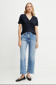 Футболка с примесью льна BOSS