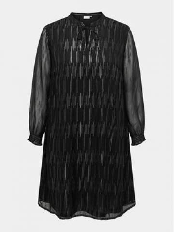 ONLY Carmakoma Повсякденна сукня Ouge 15308041 Чорний Regular Fit ONLY Carmakoma Повсякденна сукня Ouge 15308041 Чорний Regular Fit