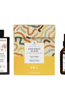 Набор для тела и лица Phytorelax Laboratories Soft Rituals Coconut Glow (гель для душа, 250 мл + масло для тела и волос, 100 мл)