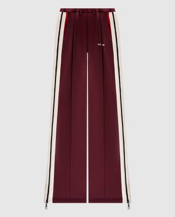 Бордовые спортивные штаны с логотипом