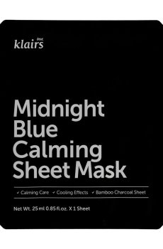 Успокаивающая тканевая маска для лица Dear Klairs Midnight Blue Calming Sheet Mask, 25 мл