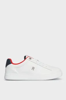 Женские белые кожаные сникерcы ESSENTIAL ELEVATED COURT SNEAKER Белый 37 Tommy Hilfiger FW0FW07685