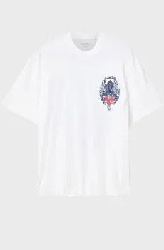 Мужская белая футболка SCIMITAR Белый M AllSaints M013PF