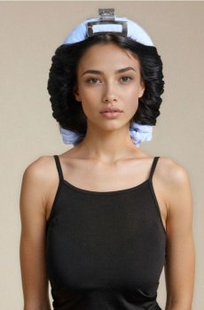 Набір для завивки волосся - блакитний