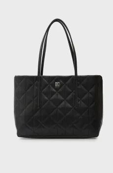 Женская черная сумка QUILTED SMALL TOTE Черный ONESIZE Calvin Klein LV04F3325G