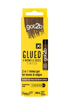 Гель для укладки бровей и непослушных волос got2b Glued 4 Brows & Edges Tinted, 16 мл