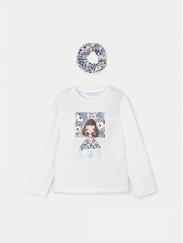 Mayoral Блузка 4069 Écru Regular Fit Mayoral Блузка 4069 Écru Regular Fit