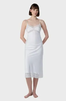 Женская белая ночная рубашка RENCONTRE Белый S Etam 6550573