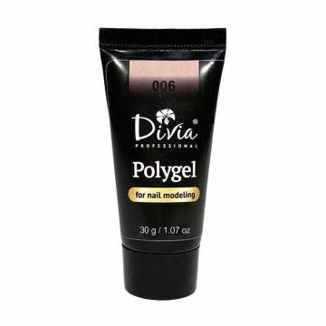 Полигель для наращивания ногтей Divia Polygel 006, 30 г Полигель для наращивания ногтей Divia Polygel 006, 30 г