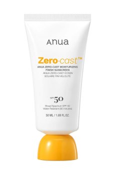Увлажняющий солнцезащитный крем для лица Anua Zero-Cast Moisturizing Finish Sunscreen, SPF 50, 50 мл