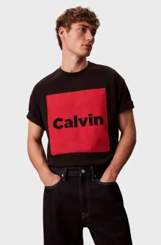 Мужская черная футболка CALVIN BOX GRAPHIC Черный S Calvin Klein Jeans LV04RD813G