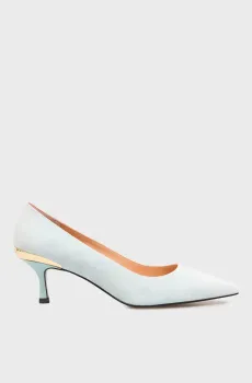 Женские голубые замшевые лодочки Голубой 37 Love Moschino JA10326G1OJA0701