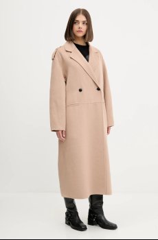 Пальто с примесью шерсти HUGO Meluma-1_DF