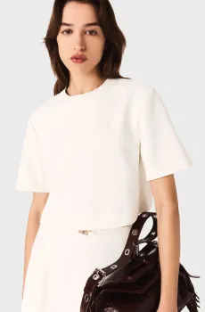 Женский белый топ Белый 34 MAJE MFPTO01204_White