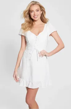 Женское белое платье Белый XS Guess W4GK98.WG7B0;G011