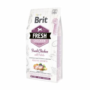 Сухой корм для щенков Brit Fresh Healthy Growth с курицей и картофелем, 2.5 кг Сухой корм для щенков Brit Fresh Healthy Growth с курицей и картофелем, 2.5 кг