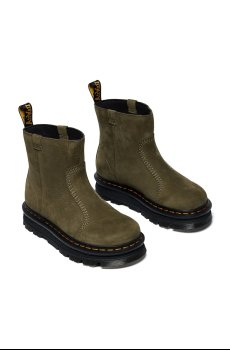Ботинки из нубука Dr. Martens ZebZag Rigger