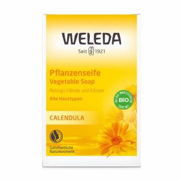 Детское растительное мыло Weleda Baby Calendula Bar Soap с календулой, 100 г Детское растительное мыло Weleda Baby Calendula Bar Soap с календулой, 100 г
