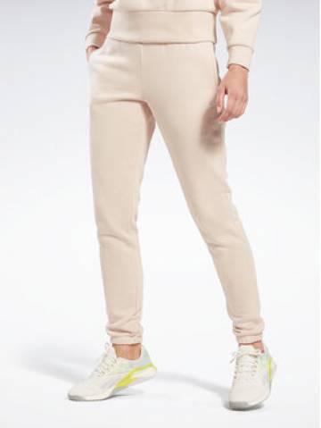 Reebok Спортивні штани Fleece IC3502 Бежевий Slim Fit Reebok Спортивні штани Fleece IC3502 Бежевий Slim Fit