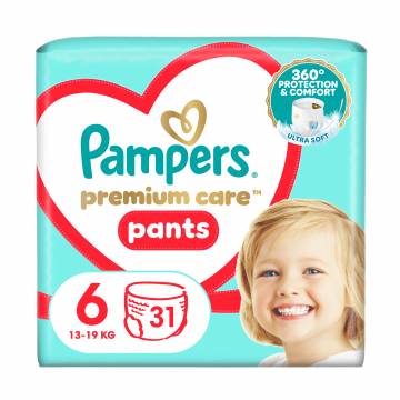 Подгузники-трусики Pampers Premium Care Pants размер 6 (13-19 кг), 31 шт Подгузники-трусики Pampers Premium Care Pants размер 6 (13-19 кг), 31 шт