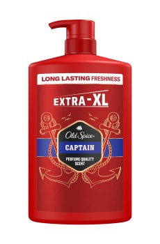 Мужской гель-шампунь для душа 3 в 1 OLD SPICE Captain, 1 л