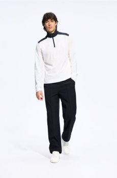 Reserved - Штани straight з кантами - чорний - XL954-99X