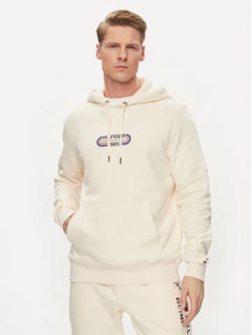 Tommy Hilfiger Світшот Track Graphic MW0MW34445 Бежевий Regular Fit Tommy Hilfiger Світшот Track Graphic MW0MW34445 Бежевий Regular Fit