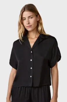 Женская черная рубашка CHEETA Черный S Etam 6553471