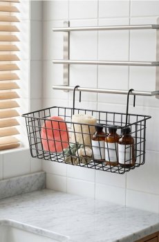 Підвісний кошик для зберігання - чорний