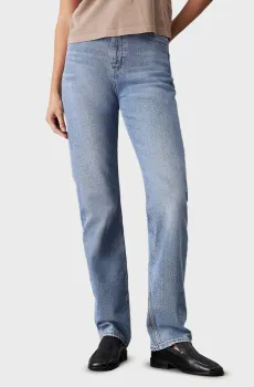 Женские голубые джинсы HIGH RISE STRAIGHT Голубой 25-32 Calvin Klein Jeans J20J224501