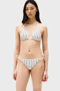 Женские белые трусики от купальника с узором CHEEKY Белый M Tommy Hilfiger UW0UW05316