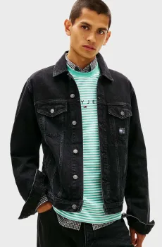 Мужская черная джинсовая куртка RYAN Черный L Tommy Jeans DM0DM22670
