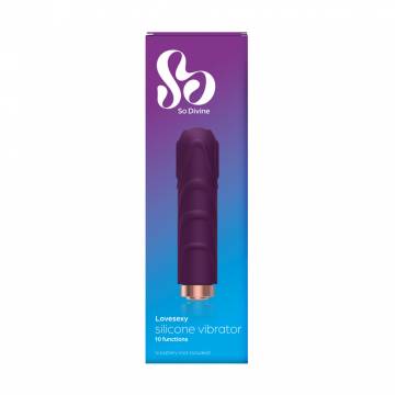 Вибропуля So Divine Lovesexy Silky Touch Vibrator со съемной текстурированной насадкой, 1 шт Вибропуля So Divine Lovesexy Silky Touch Vibrator со съемной текстурированной насадкой, 1 шт
