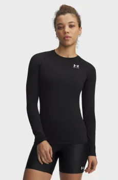 Женский черный лонгслив UA HG Authentics Comp LS Черный S Under Armour 1365459-008