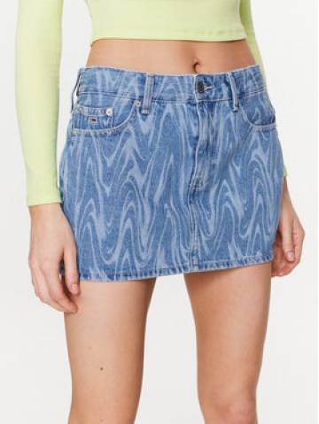 Tommy Jeans Джинсова спідниця Sophie Micro Mini DW0DW15631 Голубий Regular Fit Tommy Jeans Джинсова спідниця Sophie Micro Mini DW0DW15631 Голубий Regular Fit