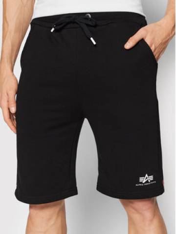 Alpha Industries Спортивні шорти Basic 116363 Чорний Regular Fit Alpha Industries Спортивні шорти Basic 116363 Чорний Regular Fit
