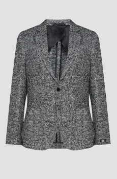 Мужской шерстяной блейзер Разноцветный 48 Karl Lagerfeld 534032.155280;991