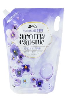 Кондиционер для белья Lion Porinse Aroma Capsule Violet с экстрактом фиалки, 2.1 л