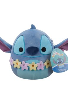 Мягкая игрушка Squishmallows Disney Стич в гавайских леях, от 3 лет, 17 см (SQDI00731)