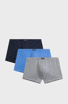 Мужские боксеры с узором (3 шт) Разноцветный S Atlantic 3MH-209