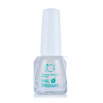 Средство для ногтей LCF Покрытие Молоко+кальций, 5 мл (миниатюра)