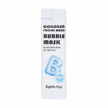 Пузырьковая маска для лица FarmStay Collagen Facial Wash Bubble Mask с коллагеном, 5 мл (саше) Пузырьковая маска для лица FarmStay Collagen Facial Wash Bubble Mask с коллагеном, 5 мл (саше)