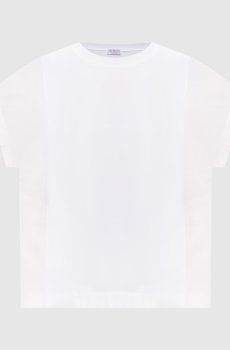 Белая футболка прямого кроя