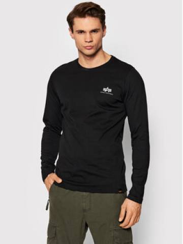 Alpha Industries Longsleeve Back Print Heavy 116571 Чорний Regular Fit Alpha Industries Longsleeve Back Print Heavy 116571 Чорний Regular Fit