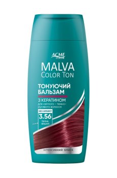Тонирующий бальзам Malva Color Ton для светлых-темно-русых волос, 3.56 Темная вишня, 180 мл