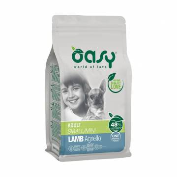 Сухой корм для взрослых собак мелких пород Oasy One Animal Protein Adult Small/Mini с ягненком, 2.5 кг Сухой корм для взрослых собак мелких пород Oasy One Animal Protein Adult Small/Mini с ягненком, 2.5 кг