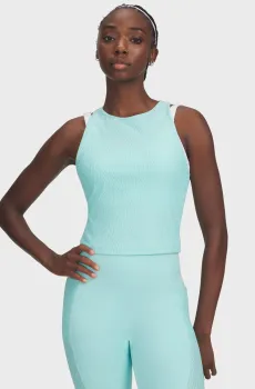 Женская бирюзовая майка UA Halo Jacquard Knit Tank Бирюзовый XS Under Armour 6011038-361