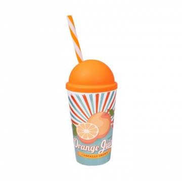 Стакан с трубочкой Herevin Orange Juice, 650 мл (161947-028) Стакан с трубочкой Herevin Orange Juice, 650 мл (161947-028)