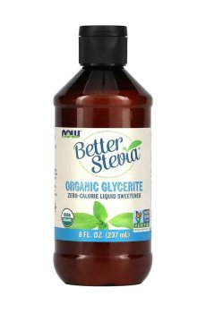 Стевия NOW foods Better Stevia подсластитель с нулевой калорийностью, органик глицерит, в жидкости, 237 мл