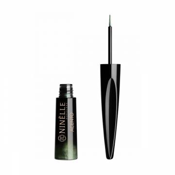 Подводка для глаз Ninelle Acento Metallic Liquid Eyeliner с эффектом металлик, 454 Dark Green, 6 мл Подводка для глаз Ninelle Acento Metallic Liquid Eyeliner с эффектом металлик, 454 Dark Green, 6 мл